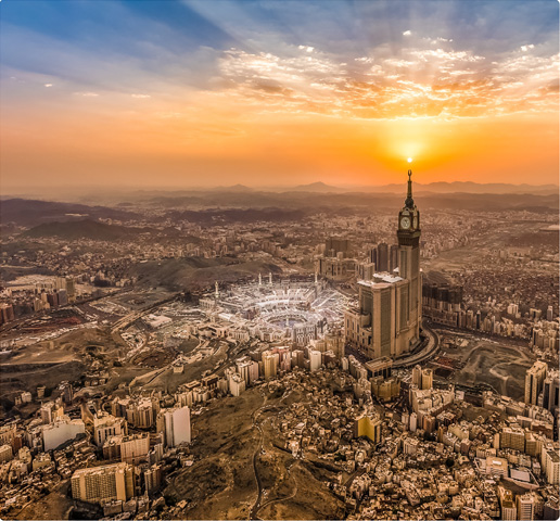 sky view of Makkah